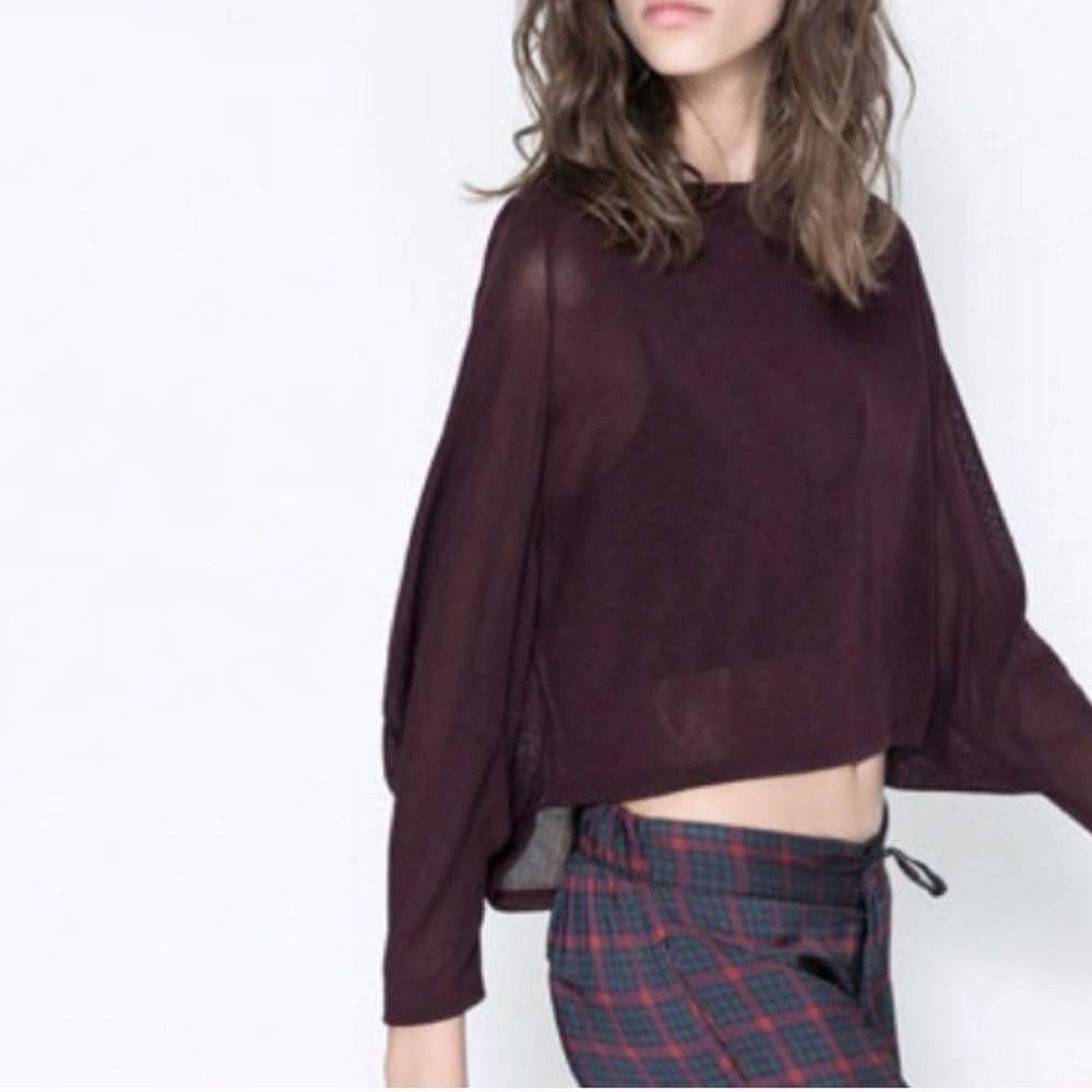 zara knit top - Picture 1 of 7
